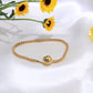 14K Yellow Gold Flexible Charm Bracelet