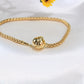 14K Yellow Gold Flexible Charm Bracelet