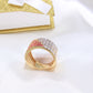 14K Yellow Gold CZ Men's Ring