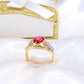 14K Yellow Gold  CZ Men's Ring