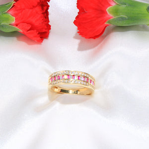 14K Yellow Gold CZ Ring