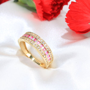 14K Yellow Gold CZ Ring