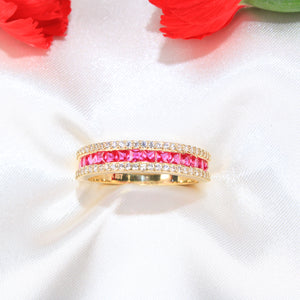 14K Yellow Gold CZ Ring