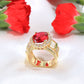 14K Yellow Gold CZ Ring
