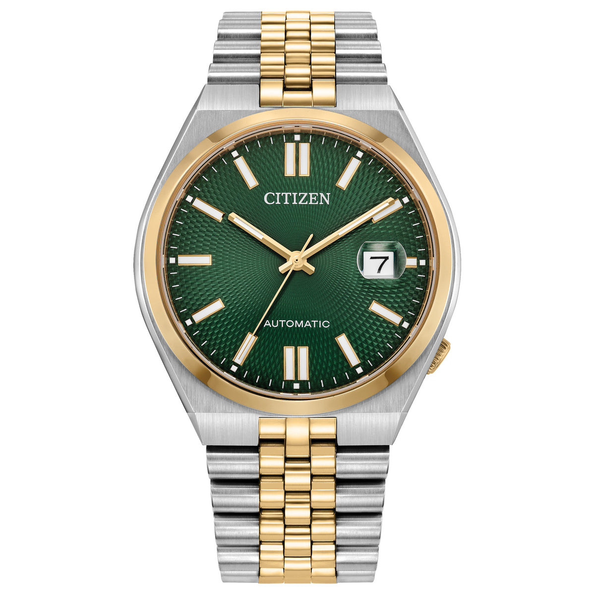 CITIZEN TSUYOSA 60 Two-Tone Green Dial Watch NK0024-54X