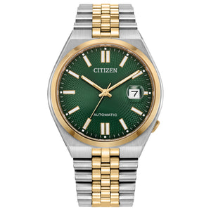 CITIZEN TSUYOSA 60 Two-Tone Green Dial Watch NK0024-54X