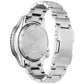 Rear view of the Citizen Promaster NY0150-51A highlighting the engraved fugu (pufferfish) case back.