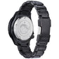 Rear view of the Citizen Promaster NY0155-58X highlighting the engraved fugu (pufferfish) case back.
