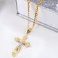 14K Two-Tone Gold Crucifix Charm
