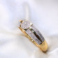 10K Yellow Gold Diamond Wedding Trio Set Rings