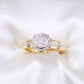 10K Yellow Gold Diamond Wedding Trio Set Rings