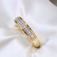 10K Yellow Gold Diamond Wedding Trio Set Rings