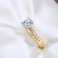 10K Yellow Gold Diamond Wedding Trio Set Rings