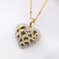 10K Yellow Gold Diamond Nugget Heart Charm