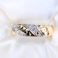 14K Wedding Trio Set Rings