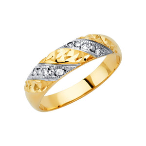 14K Wedding Trio Set Rings