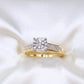 10K Yellow Gold Diamond Wedding Trio Set Rings