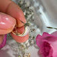 10K Yellow Gold Diamond Hoops