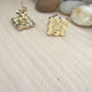 14K Yellow Gold Nugget Earrings