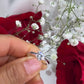 14K White Gold CZ Engagement Ring