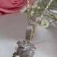 10K Yellow Gold Diamond Rose Charm