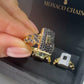 14K Monaco Black Edition Ring Classic Pavé - Pavé Link