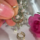 10K Yellow Gold Diamond Hoops