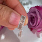 10K White Gold Diamond Hoops