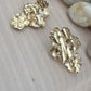 14K Yellow Gold Nugget Earrings