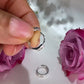 10K White Gold Diamond Hoops