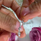 10K White Gold Diamond Hoops