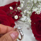 14K White Gold CZ Engagement Ring
