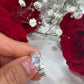 14K White Gold CZ Engagement Ring