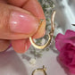 10K Yellow Gold Diamond Hoops