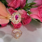 14K Gold Tricolor Rose Gold Flower Ring