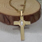 14K Yellow Gold Saint Benedict Cross