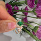 14K Yellow Gold Green CZ Ring