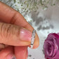 14K White Gold Diamond Hoops