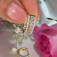 10K Yellow Gold Diamond Hoops