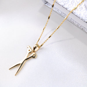 14K Yellow Gold Scissors Charm