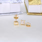 14K Yellow Gold Diamond Earrings