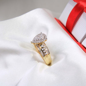 10K Yellow Gold Diamond Ring