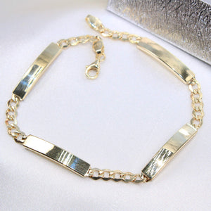 14K Yellow Gold Bracelet 4.5mm 7.5in