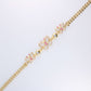 14K Yellow Gold CZ Butterfly Bracelet 9.5mm 8in