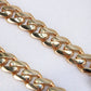 14K Yellow Gold CZ St Jude Bracelet 7mm 8.5in