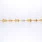 14K Tricolor Gold  Bracelet 8.2mm 7in