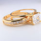 14K Yellow Gold Engagement CZ Ring