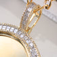 10K Yellow Gold Diamond Personalized Picture Charm