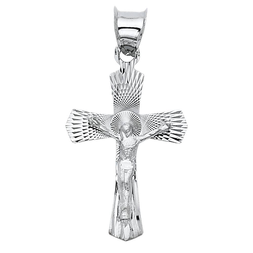 14K White Gold Crucifix Charm14K White Gold Crucifix Charm
Chain Sold Separately 14K White Gold Crucifix Charm
 
Material Type–14k Gold 14K White Gold Crucifix Charm
 
Approximate Dimensions 14KAll CharmsAlexanderAlexander Gold & Diamonds14K White Gold Crucifix Charm