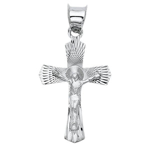 14K White Gold Crucifix Charm14K White Gold Crucifix Charm
Chain Sold Separately 14K White Gold Crucifix Charm
 
Material Type–14k Gold 14K White Gold Crucifix Charm
 
Approximate Dimensions 14KAll CharmsAlexanderAlexander Gold & Diamonds14K White Gold Crucifix Charm